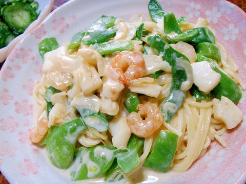 モロッコいんげんのクリームパスタ